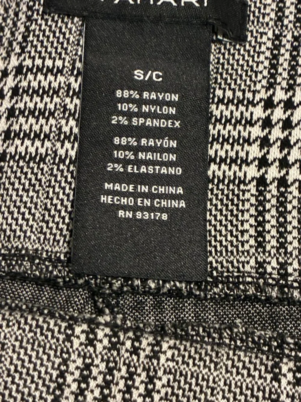 Old Navy cotton hoody and gray check leggings - size small preloved - Picture 6 of 7
